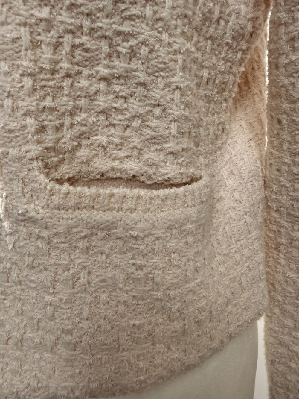 NWOT UNIQLO Knitted Short Jacket in Cream, Size S - Picture 10 of 11